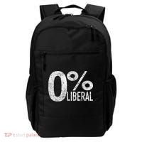 Anti Liberal Democrat Zero Percent Liberal Pro Trump Backpack thumb 0