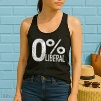 Anti Liberal Democrat Zero Percent Liberal Pro Trump Women's Tank Top thumb 2