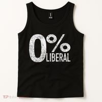 Anti Liberal Democrat Zero Percent Liberal Pro Trump Tank Top thumb 2