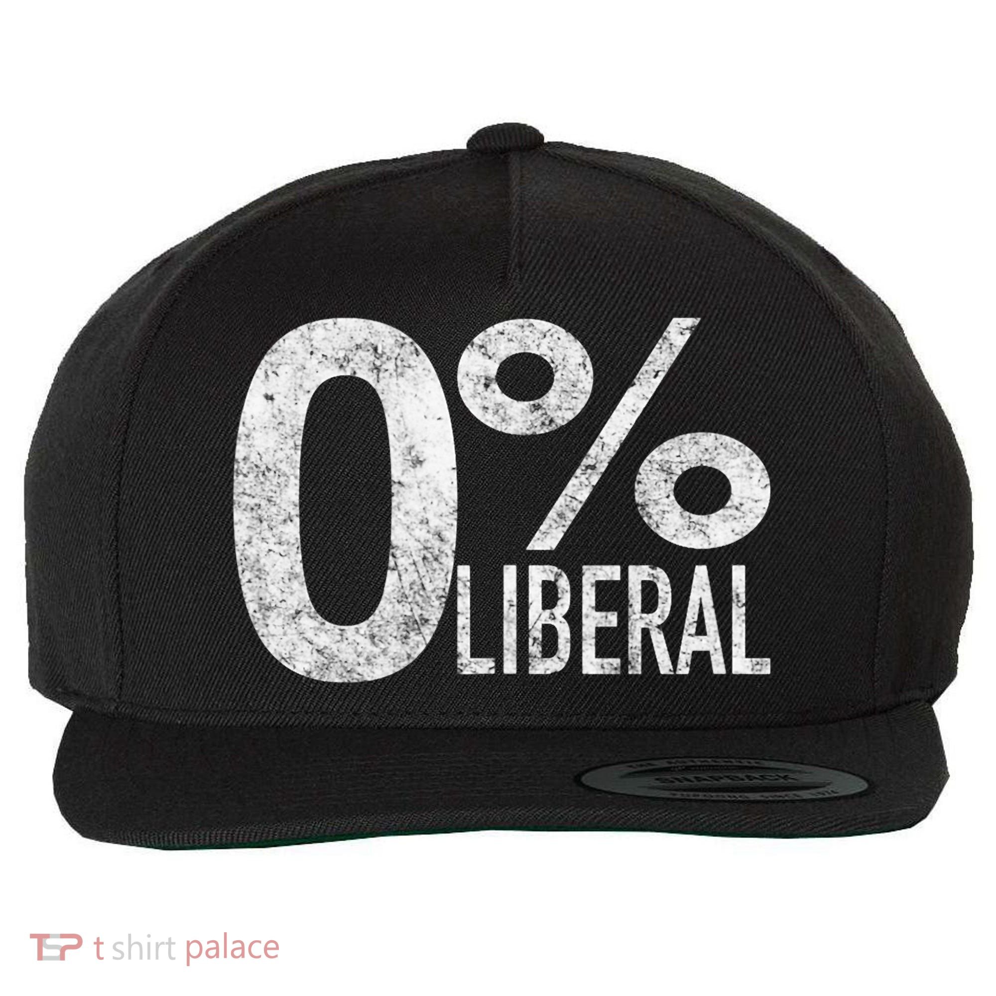 Anti Liberal Democrat Zero Percent Liberal Pro Trump Wool Snapback Cap