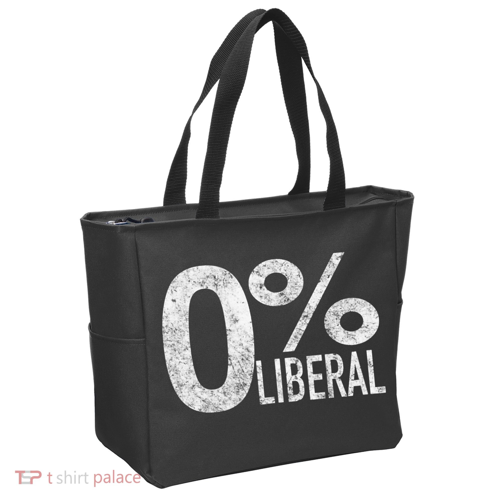 Anti Liberal Democrat Zero Percent Liberal Pro Trump Tote Bag