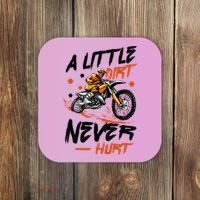 A Little Dirt Never Hurt Motorcross Dirt Bike Coaster thumb 0