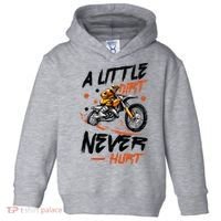 A Little Dirt Never Hurt Motorcross Dirt Bike Toddler Hoodie thumb 0