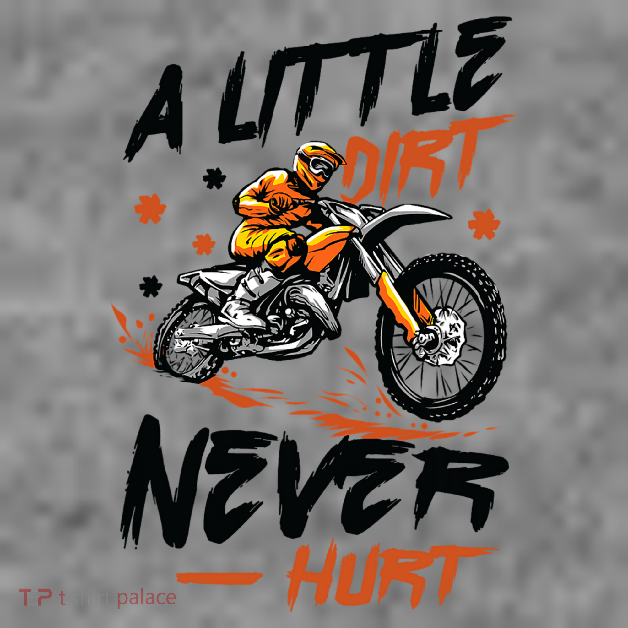A Little Dirt Never Hurt Motorcross Dirt Bike Toddler Hoodie