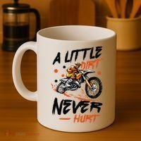 A Little Dirt Never Hurt Motorcross Dirt Bike Coffee Mug thumb 4