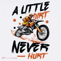 A Little Dirt Never Hurt Motorcross Dirt Bike Women's Hoodie thumb 2