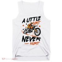 A Little Dirt Never Hurt Motorcross Dirt Bike Tank Top thumb 0