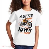 A Little Dirt Never Hurt Motorcross Dirt Bike Kids T-Shirt thumb 2