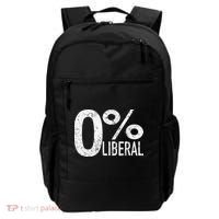 Anti Liberal Democrat Zero Percent Liberal Pro Trump Backpack thumb 0