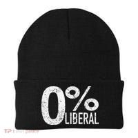 Anti Liberal Democrat Zero Percent Liberal Pro Trump Beanie thumb 0
