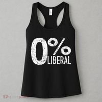 Anti Liberal Democrat Zero Percent Liberal Pro Trump Women's Tank Top thumb 3