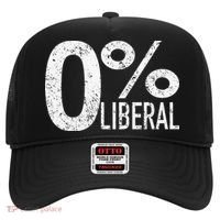 Anti Liberal Democrat Zero Percent Liberal Pro Trump Hat thumb 0