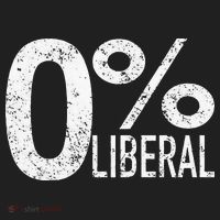 Anti Liberal Democrat Zero Percent Liberal Pro Trump Golf Towel thumb 3