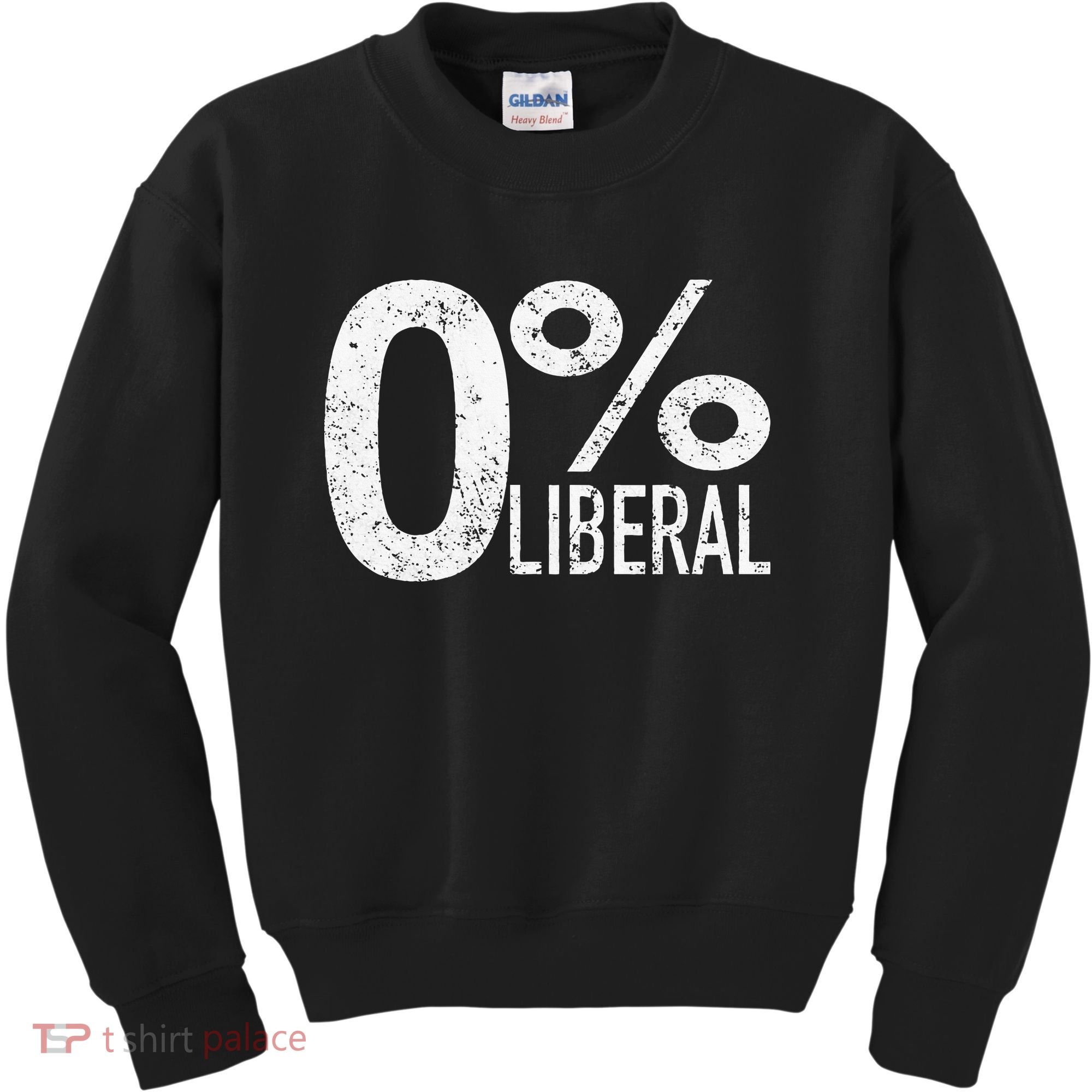Anti Liberal Democrat Zero Percent Liberal Pro Trump Kids Sweatshirt