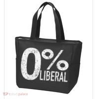 Anti Liberal Democrat Zero Percent Liberal Pro Trump Tote Bag thumb 3