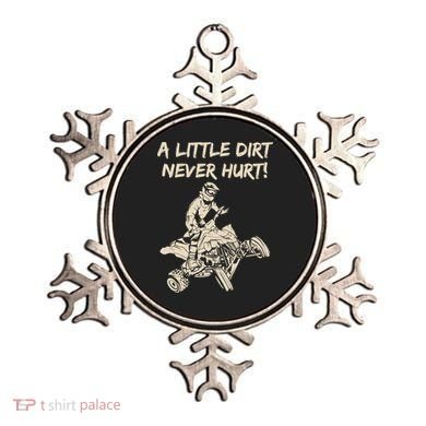 A Little Dirt Never Hurt Quad ATV Ornament
