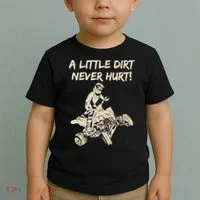 A Little Dirt Never Hurt Quad ATV Toddler T-Shirt thumb 2