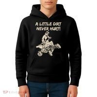 A Little Dirt Never Hurt Quad ATV Kids Hoodie thumb 4