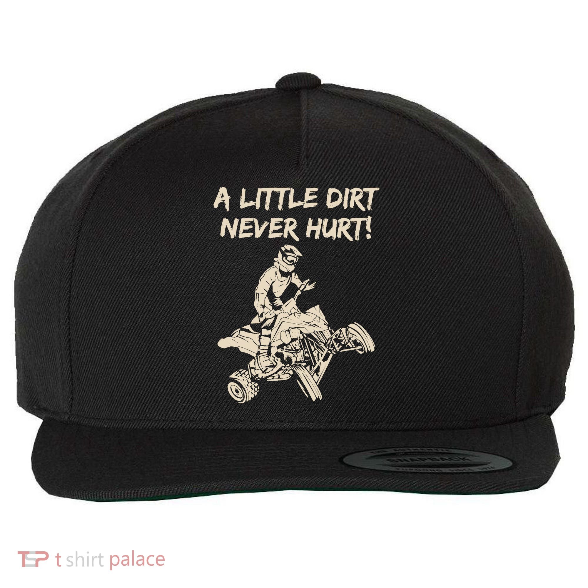 A Little Dirt Never Hurt Quad ATV Wool Snapback Cap