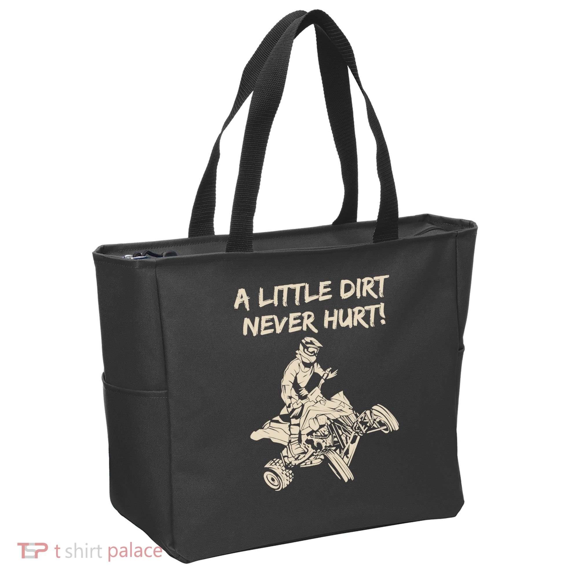 A Little Dirt Never Hurt Quad ATV Tote Bag