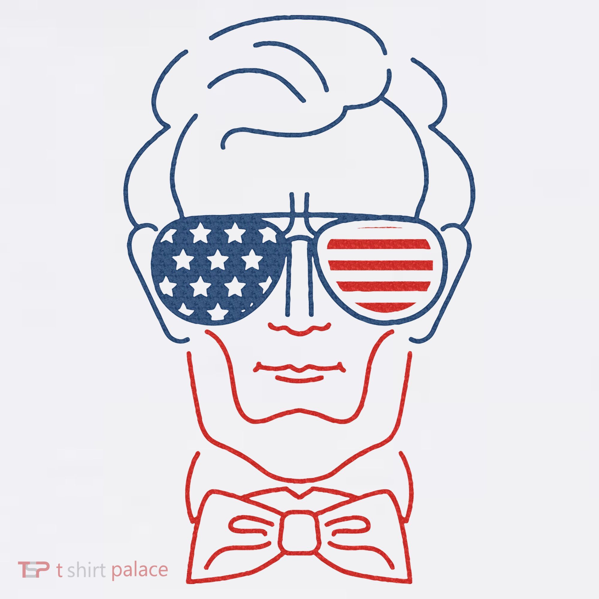 Abe Line Drawing Usa 4th Of July President Abraham Lincoln Women's Hoodie