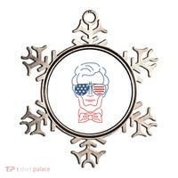 Abe Line Drawing Usa 4th Of July President Abraham Lincoln Ornament thumb 0