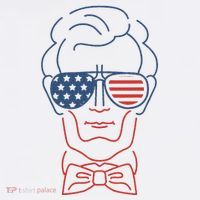 Abe Line Drawing Usa 4th Of July President Abraham Lincoln Women's Tank Top thumb 5