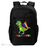 Allysaurus LGBT Dinosaur Rainbow Flag Ally LGBT Pride Backpack thumb 0