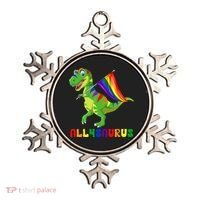 Allysaurus LGBT Dinosaur Rainbow Flag Ally LGBT Pride Ornament thumb 0