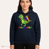 Allysaurus LGBT Dinosaur Rainbow Flag Ally LGBT Pride Hoodie thumb 5