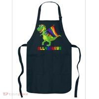 Allysaurus LGBT Dinosaur Rainbow Flag Ally LGBT Pride Apron thumb 0