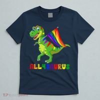 Allysaurus LGBT Dinosaur Rainbow Flag Ally LGBT Pride T-Shirt thumb 5