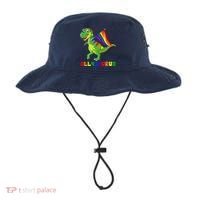 Allysaurus LGBT Dinosaur Rainbow Flag Ally LGBT Pride Bucket Hat thumb 0
