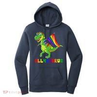 Allysaurus LGBT Dinosaur Rainbow Flag Ally LGBT Pride Women's Hoodie thumb 0