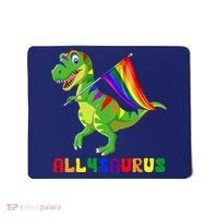 Allysaurus LGBT Dinosaur Rainbow Flag Ally LGBT Pride Mousepad thumb 0