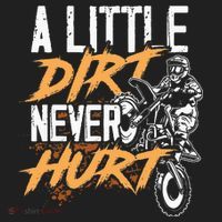 A Little Dirt Never Hurt Funny Motocross Dirt Bike Women's Sweatshirt thumb 2