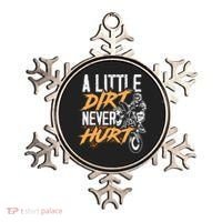 A Little Dirt Never Hurt Funny Motocross Dirt Bike Ornament thumb 0