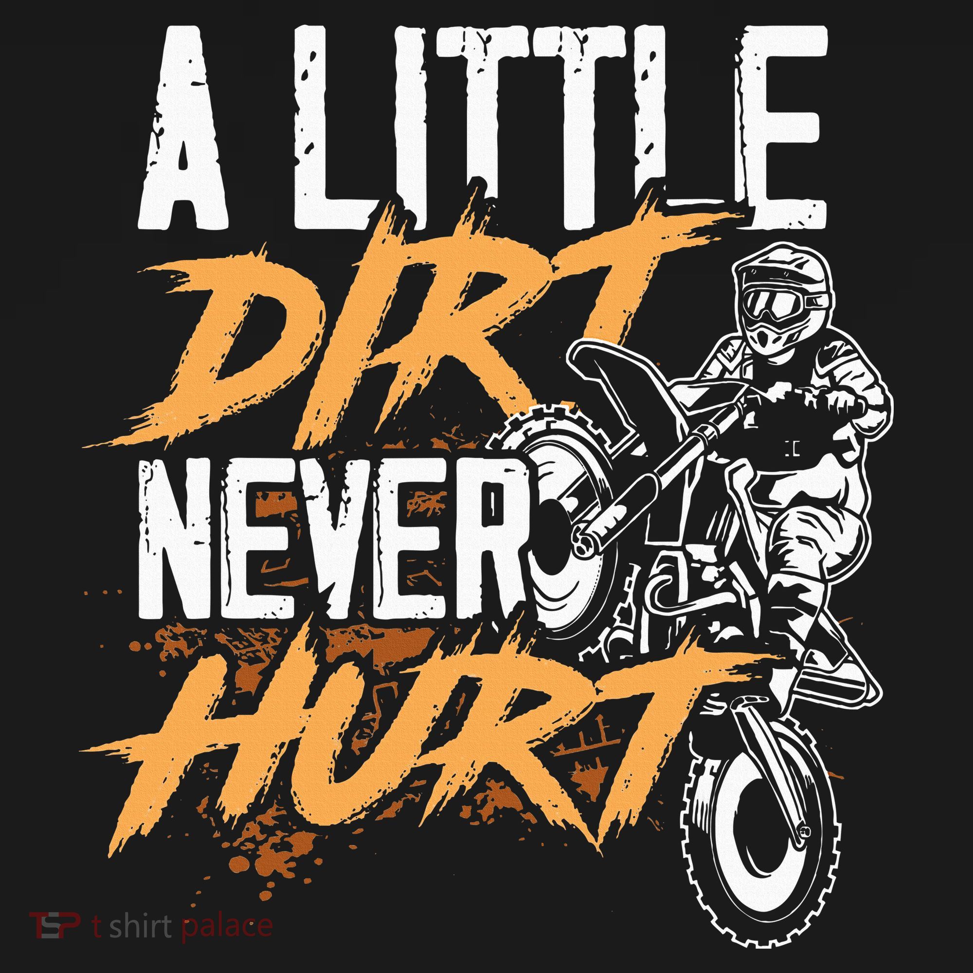 A Little Dirt Never Hurt Funny Motocross Dirt Bike Women's Tank Top