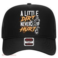 A Little Dirt Never Hurt Funny Motocross Dirt Bike Hat thumb 0