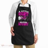 A Little Dirt Never Hurt 4 Wheeler Atv Quad Girl Apron thumb 2