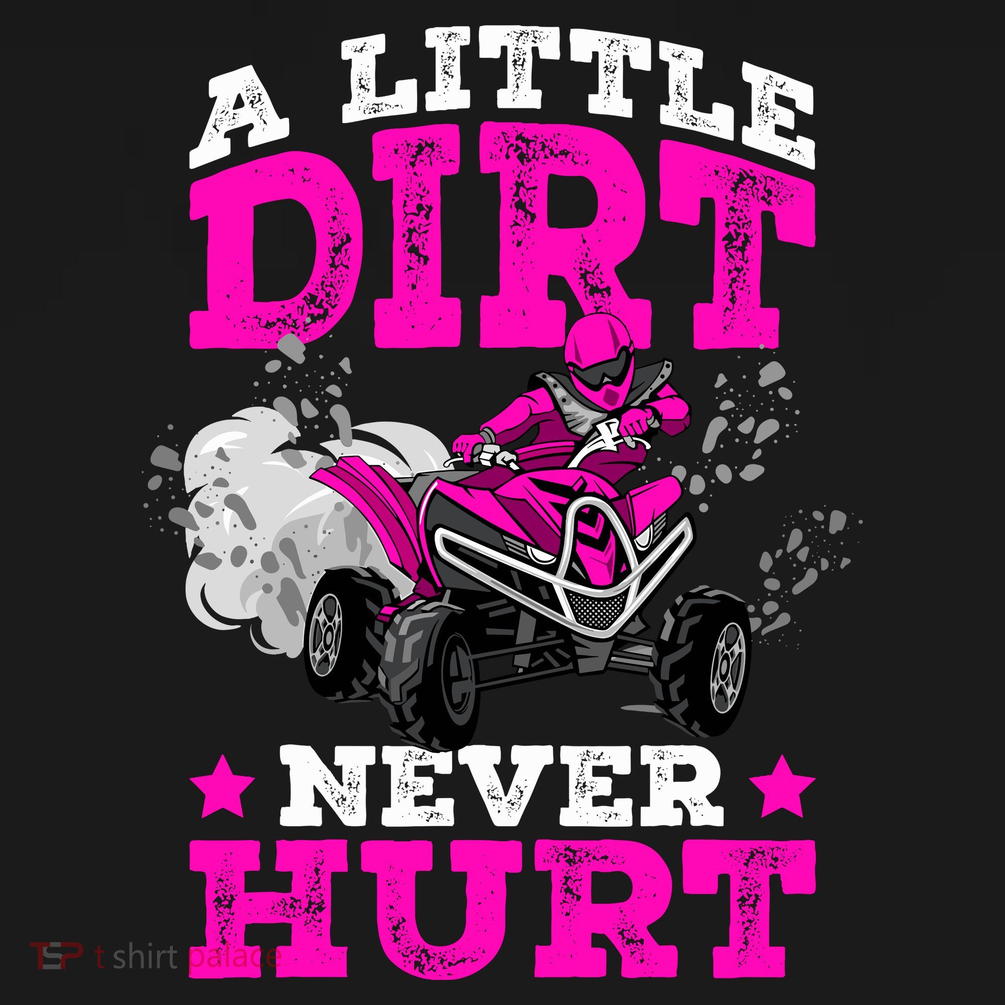 A Little Dirt Never Hurt 4 Wheeler Atv Quad Girl Sweatshirt