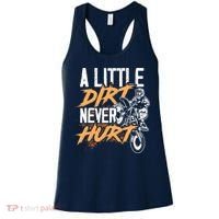 A Little Dirt Never Hurt Funny Motocross Dirt Bike Women's Tank Top thumb 0