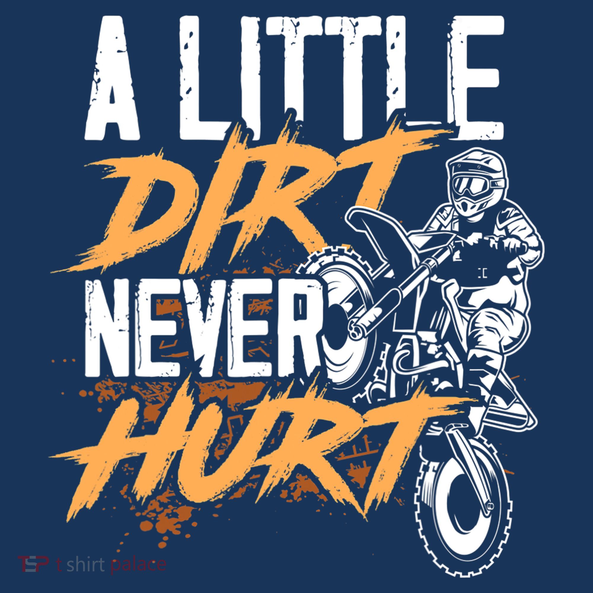 A Little Dirt Never Hurt Funny Motocross Dirt Bike Baby Bodysuit