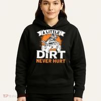A Little Dirt Never Hurt - Funny ATV Quad 4 Wheeler MX Hoodie thumb 5