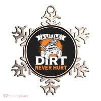 A Little Dirt Never Hurt - Funny ATV Quad 4 Wheeler MX Ornament thumb 0