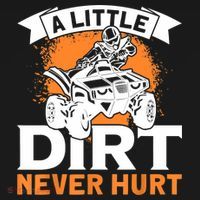 A Little Dirt Never Hurt - Funny ATV Quad 4 Wheeler MX Baby Bodysuit thumb 2