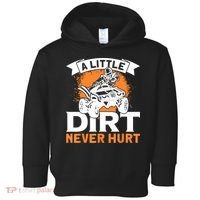 A Little Dirt Never Hurt - Funny ATV Quad 4 Wheeler MX Toddler Hoodie thumb 0