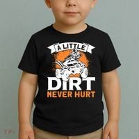 A Little Dirt Never Hurt - Funny ATV Quad 4 Wheeler MX Toddler T-Shirt thumb 2