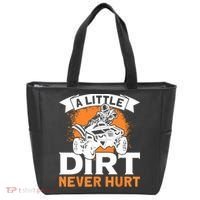 A Little Dirt Never Hurt - Funny ATV Quad 4 Wheeler MX Tote Bag thumb 0