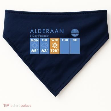 Alderaan 5 Day Forecast  USA-Made Doggie Bandana
